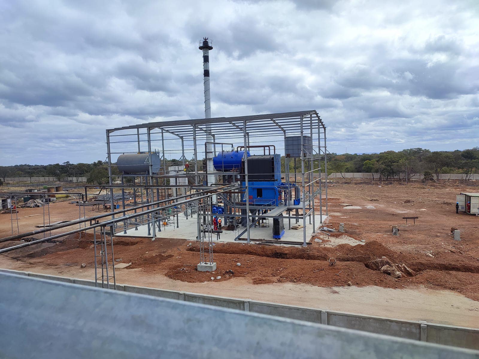Small-scale mining processing plant and industrial equipment installation in Zambia
